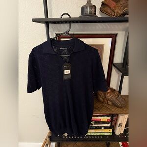 Brave Soul Dark Blue Men's Polo Shirt